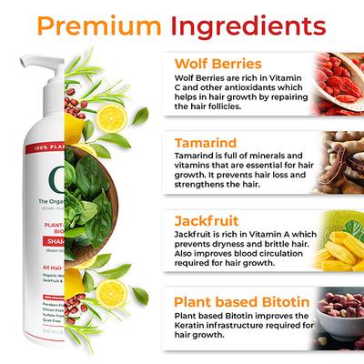 Organic Forest 10,000 Mcg Hair Growth Biotin Shampoo 200 ml - Shampoos