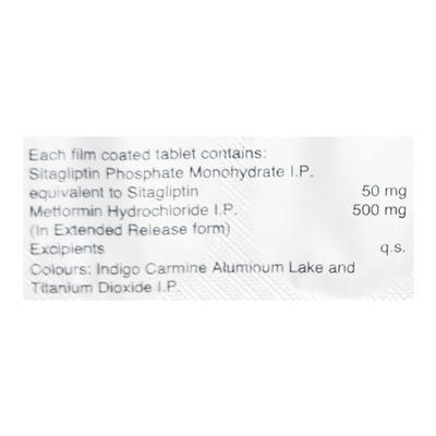 SITAXA M XR 50+500 Tablet 10's - Diabetes-Ant