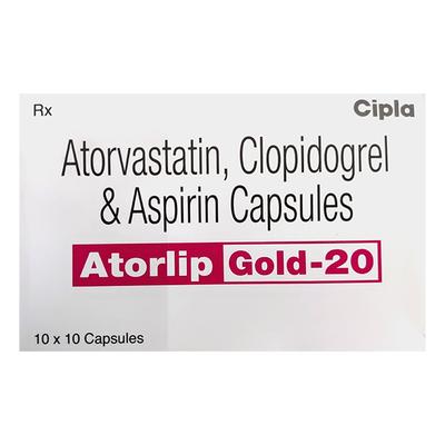 ATORLIP GOLD 20 Capsule 10's - High Cholesterol-Dys