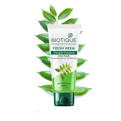 Biotique Fresh Neem Pimple Control Facewash 100ml - Face Washes