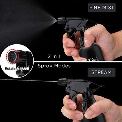 Vega Professional Hair Spray Bottle for Hairstyling, Cleaning, Salons, Empty Spray Bottle, Black (VPHSB-04) 1's - Others