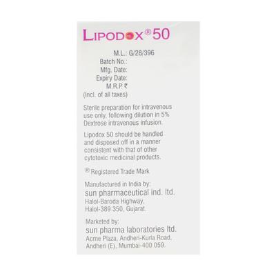 Lipodox Injection 25ml - Cancer Oncology-Cyt