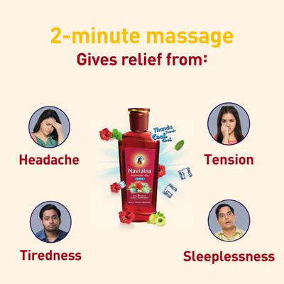 Navratna Ayurvedic Cool Oil 300 ml - Hair Oils