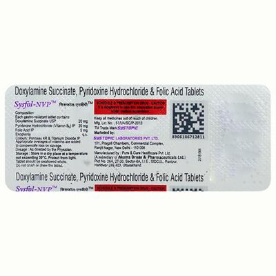 SYSFOL NVP Tablet 10's - Vomitting/Emesis-Ant