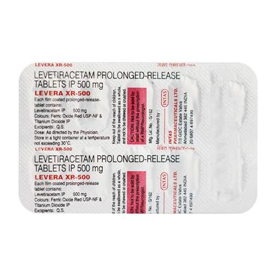 Levera XR 500mg Tablet 10'S - Epilepsy/Convulsion-Ant