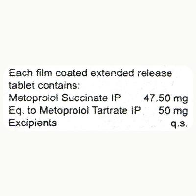 METOPOLE XL 50mg Tablet 10's - Hypertension-Bet