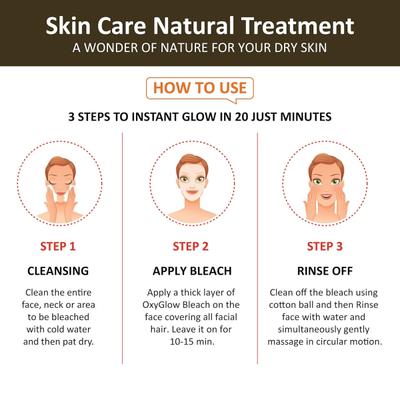 OxyGlow Herbals Pearl Bleach Cream 300 gm - Face Bleach
