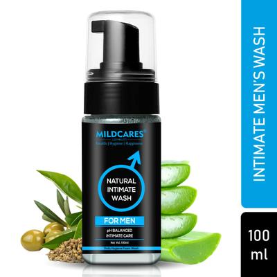 Mildcares Natural Intimate Foaming Wash For Men 100 ml - Intimate Hygiene