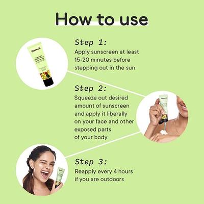 Quench Botanics Bravocado SPF 50+ PA++++ Sunscreen Gel (Mini), Korean Skin Care 15 ml - Face Sunscreen