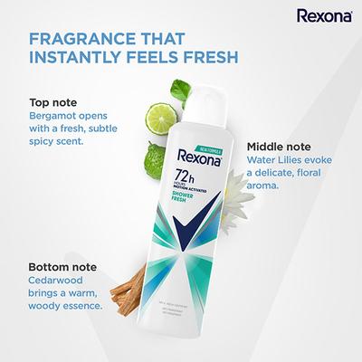 Rexona Shower Fresh Advanced Protection Anti-Perspirant Deodorant for Women 200 ml - Body Mist/Spray