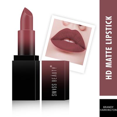 Swiss Beauty HD Matte Lipstick - (Brandy Harrington) 3.5 gm - Lipsticks