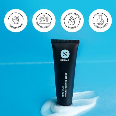 SUGAR Cosmetics Aquaholic Pore Exfoliating Scrub 50 ml - Scrubs & Exfoliants