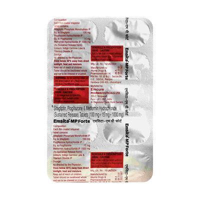 EMSITA MP FORTE Tablet 10's - Diabetes-Ant