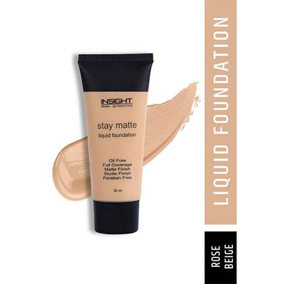 Insight Cosmetics Make Up Essentials Stay Matte Liquid Foundation - 02 Rose Beige 30ml - Foundation