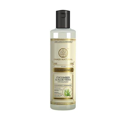 KHADI NATURAL CUCUMBER & ALOEVER CLEANSING MILK 210 ml - Lotions & Creams