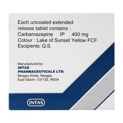 ZEN Retard 400mg Tablet 10'S - Epilepsy/Convulsion-Ant