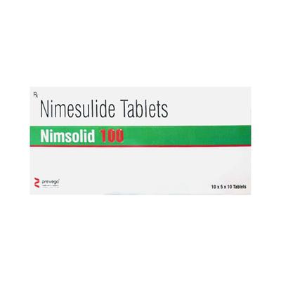 NIMSOLID 100 Tablet 10's - Pain relief-Nsa