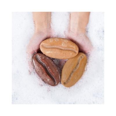 mCaffeine Daily Latte Bath Kit with Free Handcrafted Bean Tray- Pack of Bathing Bar Soap & Body Butter 350 gm - Body Butter