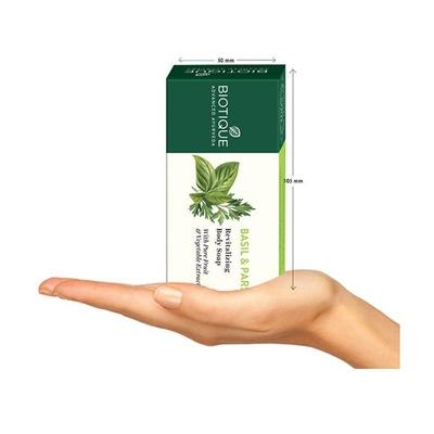 Biotique Basil and Parsley Revitalizing Body Soap 150 gm - Soaps