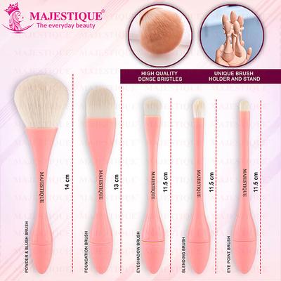 Majestique Premium Make Up Brush Set for Face and Eye, Travel Makeup Brushes Set with Bucket 1's - Face Brush