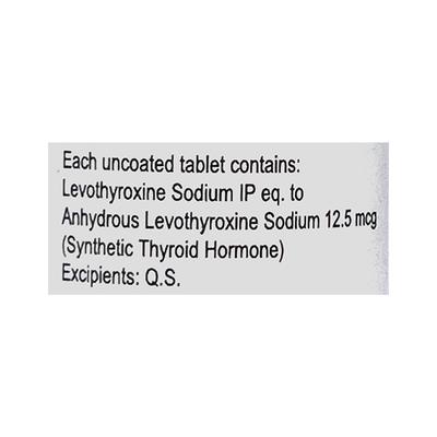 Lethyrox 12.5Mcg Tablet 50'S - Hypothyroidism