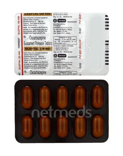 Oleptal OD 450mg Tablet 10'S - Epilepsy/Convulsion-Ant