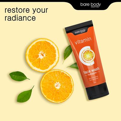 Bare Body Essentials Vitamin C Face Wash Hydraglow 100 ml - Face Wash & Cleansers