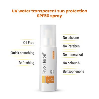 Riyo Herbs Sun Protection SPF 50 Spray 100 ml - Body Sunscreen