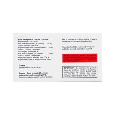 Rosave Gold 20mg Capsule 10'S - Blood Clot-Ant