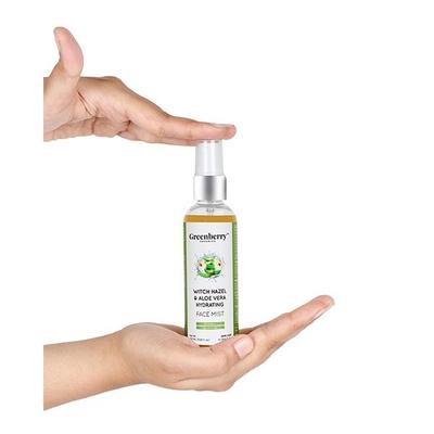 Greenberry Organics Hydrating Face Mist - Witch Hazel & Aloe Vera 100 ml - Face Creams