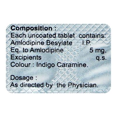 AMO 5mg Tablet 15's - Hypertension-Cal