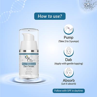Fixderma 20 Percent Niacinamide Serum for Face and Pore Minimizer with 2.5 Percent Glucosamine and Hyaluronic Acid Serum 15 gm - Face Serum