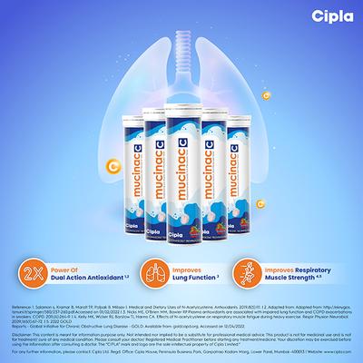 MUCINAC C STRAWBERRY FLAVOUR Effervescent Tablet 15's - Supplements-Vam