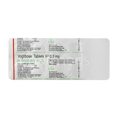 O Berry 0.3mg Tablet 10'S - Diabetes-Ant
