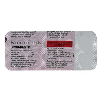 AMPANEL 6 Tablet 10's - Epilepsy/Convulsion-Ant