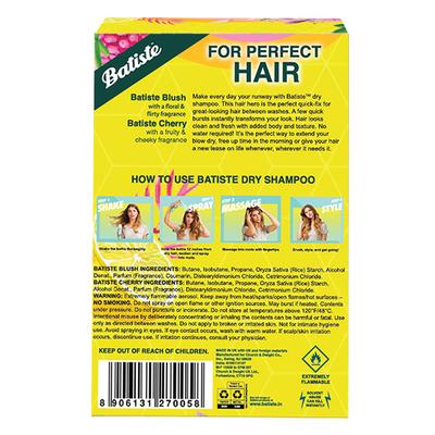 Batiste Dry Hair Shampoo - Fruity & Cheeky Cherry 50 ml + Floral & Flirty Blush 50 ml - Dry Shampoos & Conditioners
