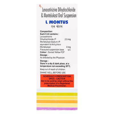 L MONTUS Oral Suspension 60ml - Allergies-Ant