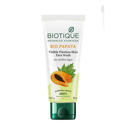 Biotique Bio Papaya Exfoliating Face Wash All Skin 100 ml - Face Wash & Cleansers