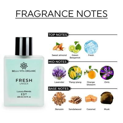 Bella Vita Organic Fresh Unisex Perfume 100 ml - Perfumes (Edt/Edp)