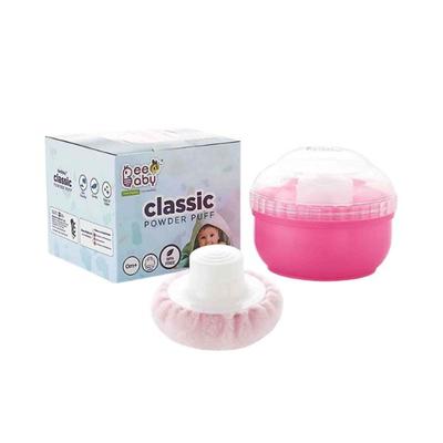 Beebaby Classic Powder Puff with Container for Baby (Pink) 1's - Baby Powder