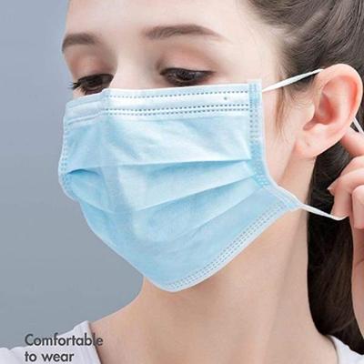 3 Ply Face Mask - Blue - Masks & Peels