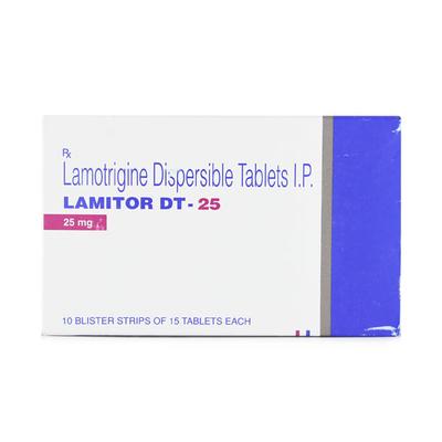 LAMITOR DT 25mg Tablet 15's - Epilepsy/Convulsion-Ant