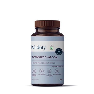 Miduty Activated Charcoal Capsule 60's - Vital Health