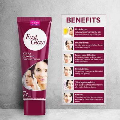 Vi-John Women Care Kit (Saffron Haldi Chandan Fairness Cream 50 gm + Fast Glow Fairness Cream 50 gm + Cobra Limited Edition Eau De Parfum 60 ml + Saffron Fairness Rose Body Lotion 250 ml ) 1's - Lotions & Creams