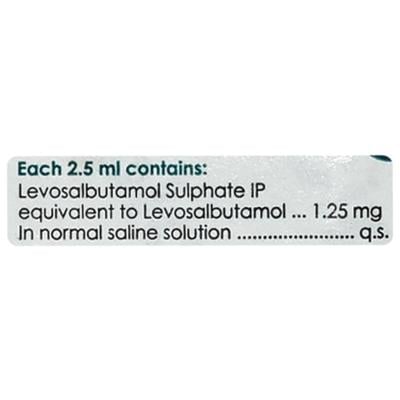 Levolin 1.25mg Respule 5X2.5ml - Asthma/COPD-Ast