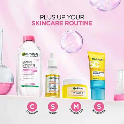 Garnier Skin Naturals, New Formula Micellar Cleansing Water All In -1 Even For Sensitive Skin Cleanses+Soothes+ Removes Make Up 400ml - Make Up Removers