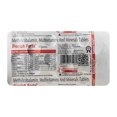 BIORICH FORTE Tablet 15's - Supplements-Vam