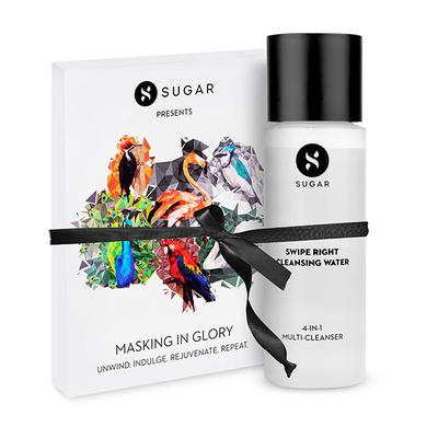 SUGAR Cosmetics Total Skin Care (Pack Of 2 + Cleansing Water) 25 gm - Sheet Masks