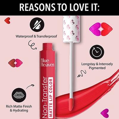 Blue Heaven Lip Kicks Non Transfer Lip Color 19.6ml 7's - Liquid Lipsticks