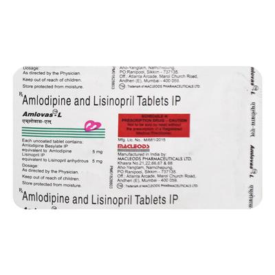 Amlovas L Tablet 15'S - Hypertension-ACE
